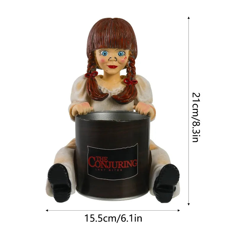 Halloween Gruseliges Mädchen Harz Statue – 21CM Tischdeko