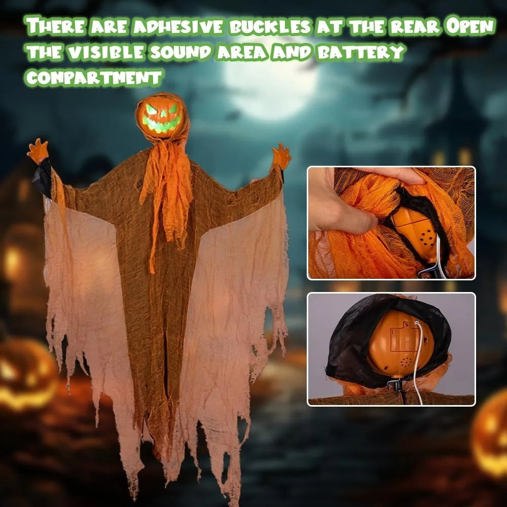 Halloween Hexen Animatronic – Gruseliges Purple Outdoor Prop