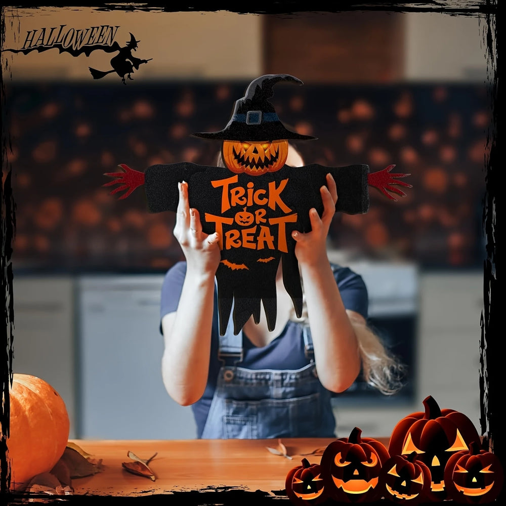 Halloween Holzschild - Monster Design - 30cm x 28cm