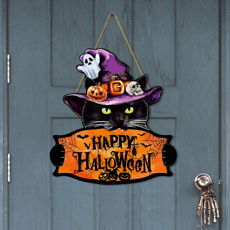 Halloween Holzschild - Monster Design - 30cm x 28cm