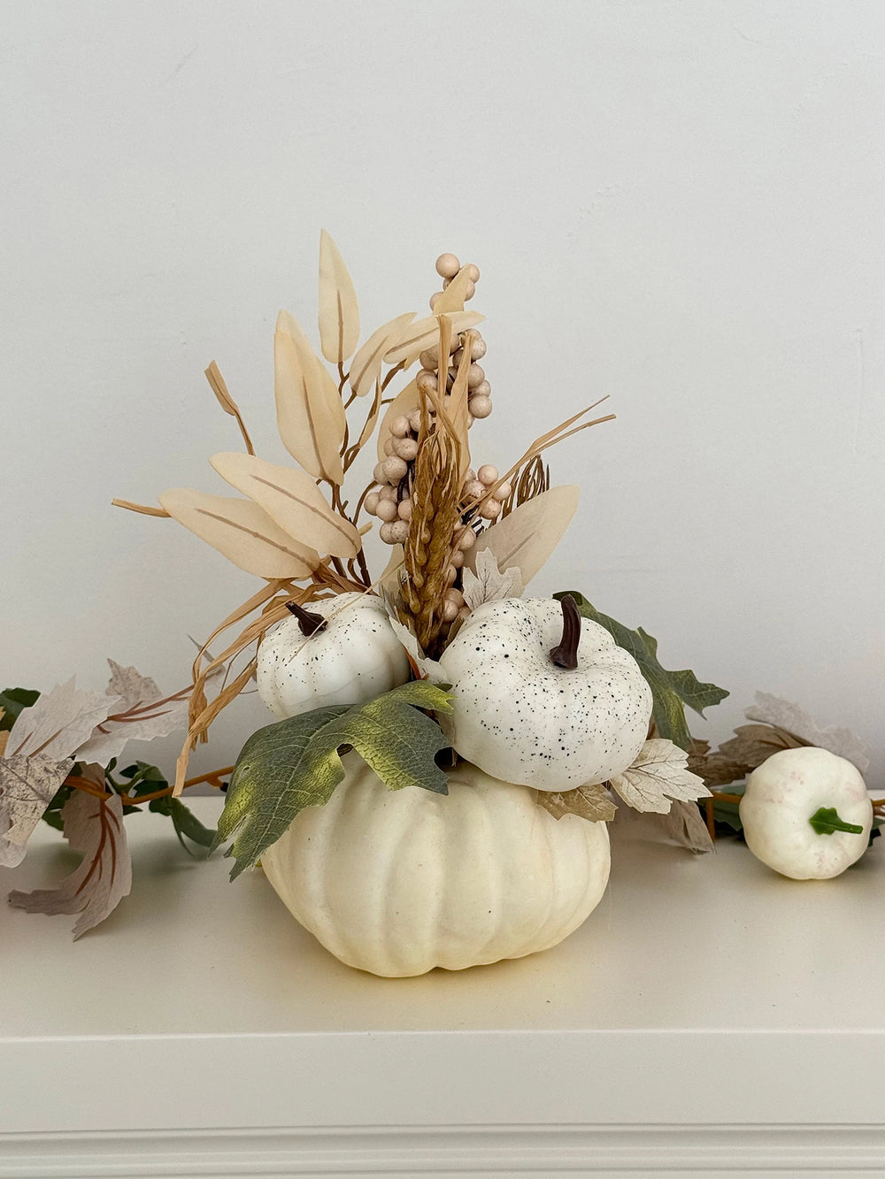 Halloween Kürbisdeko - Polyester Design - 12.5x29cm