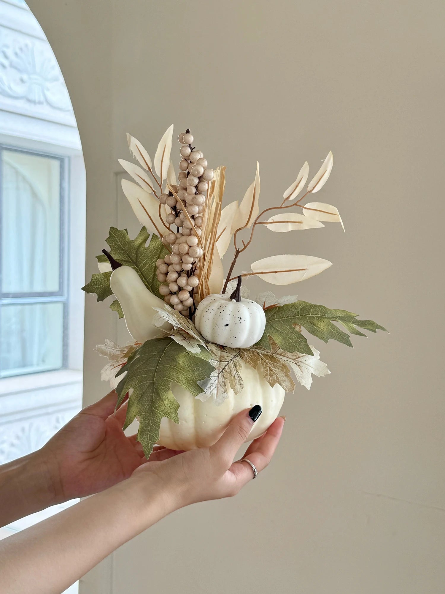 Halloween Kürbisdeko - Polyester Design - 12.5x29cm