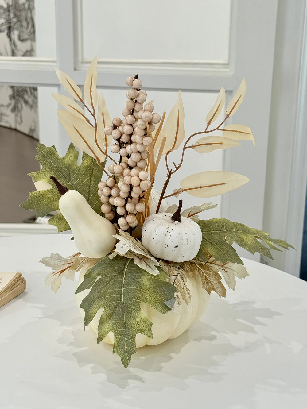 Halloween Kürbisdeko - Polyester Design - 12.5x29cm