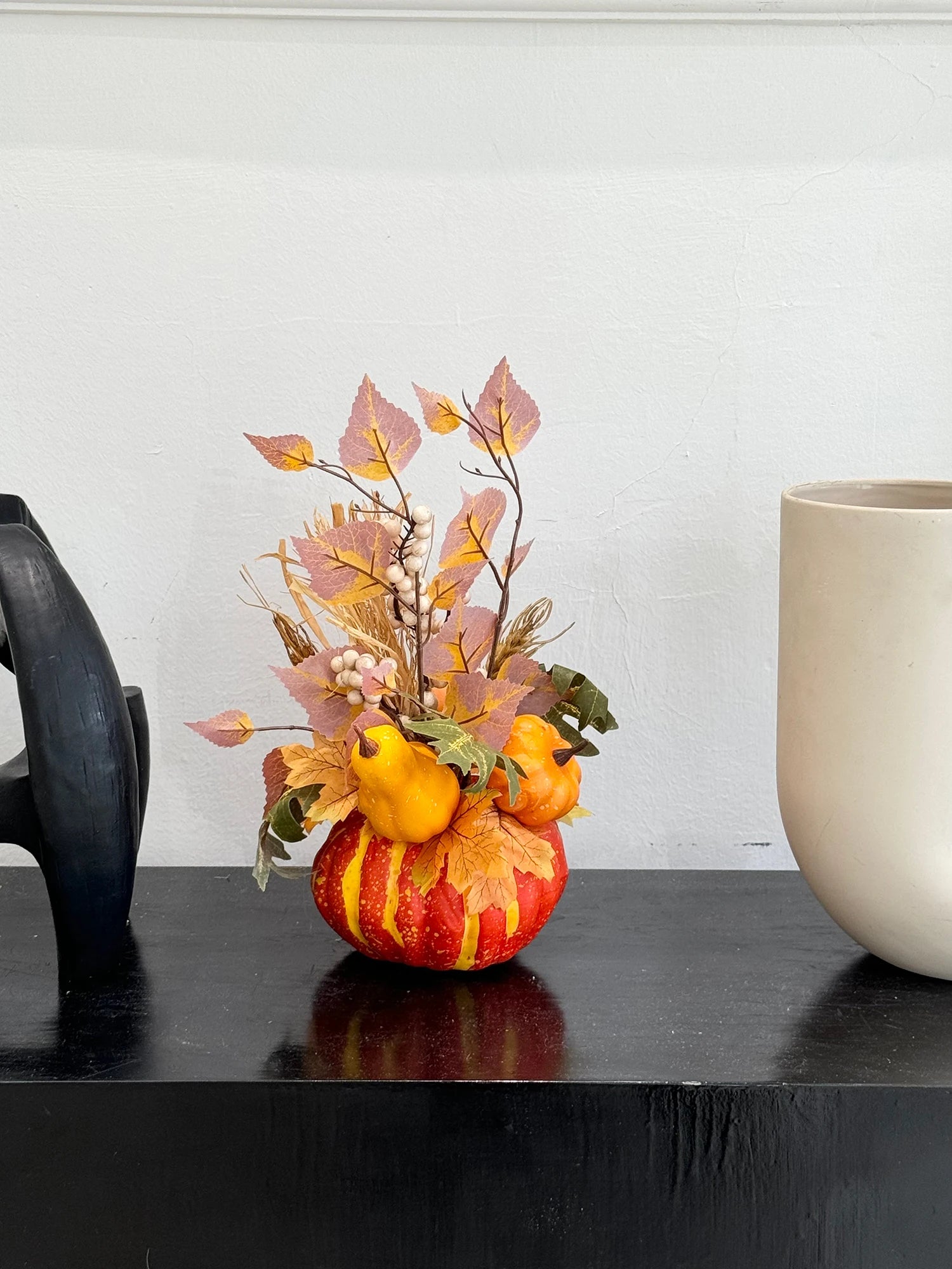 Halloween Kürbisdeko - Polyester Design - 12.5x29cm