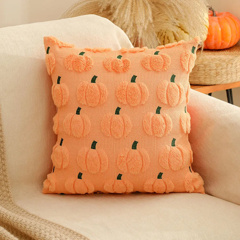 Halloween Kürbiskissenbezug – Samt Design – 45x45cm