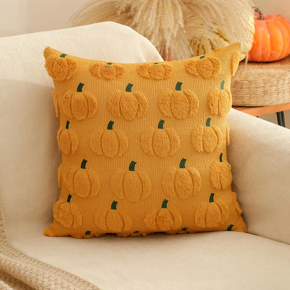 Halloween Kürbiskissenbezug – Samt Design – 45x45cm