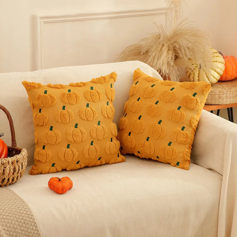 Halloween Kürbiskissenbezug – Samt Design – 45x45cm