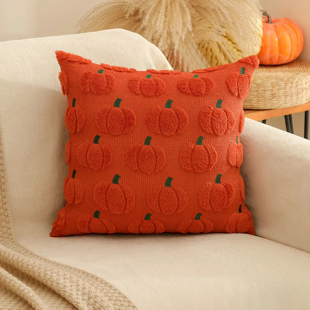 Halloween Kürbiskissenbezug – Samt Design – 45x45cm