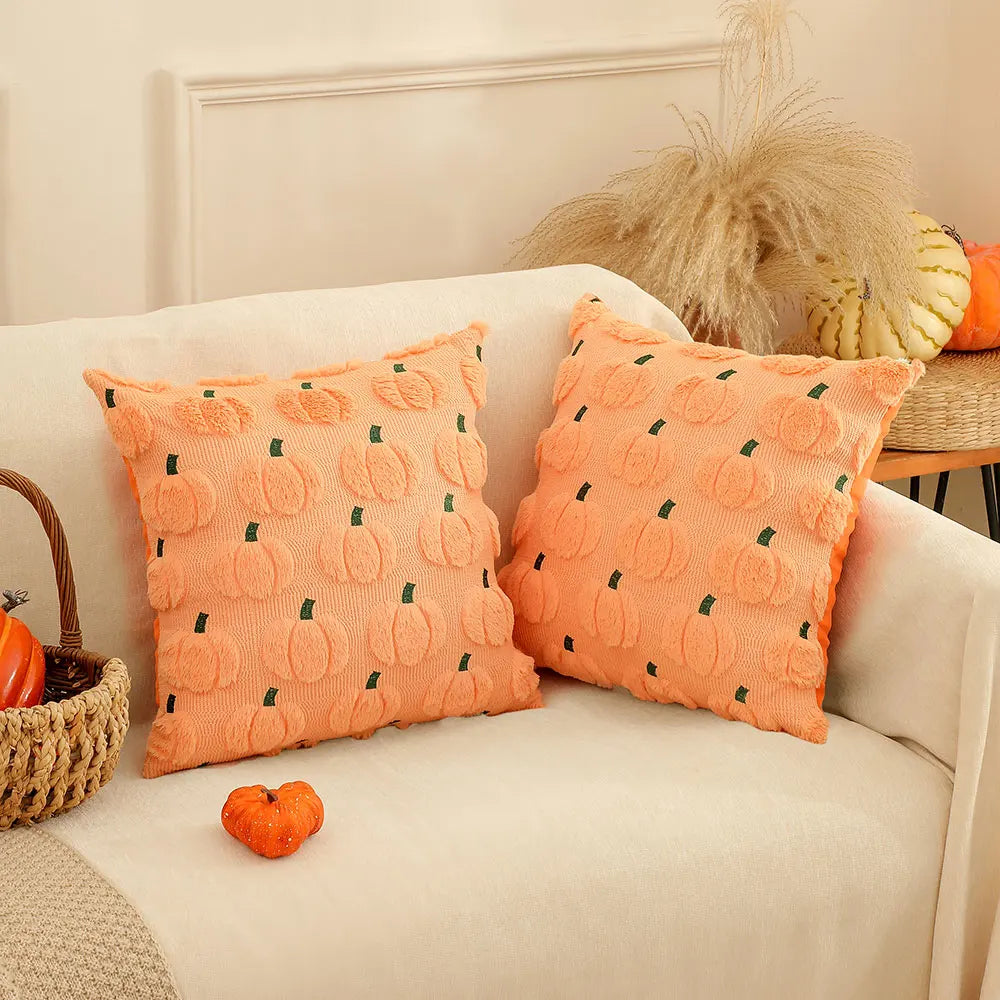 Halloween Kürbiskissenbezug – Samt Design – 45x45cm