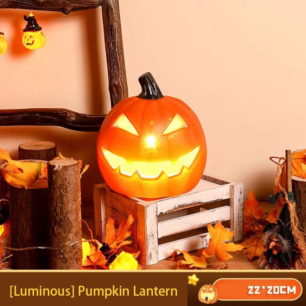 Halloween Kürbislampe – Leuchtendes Design – Dekoration für Draussen