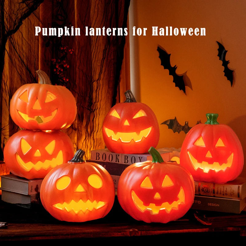 Halloween Kürbislampe – Leuchtendes Design – Dekoration für Draussen