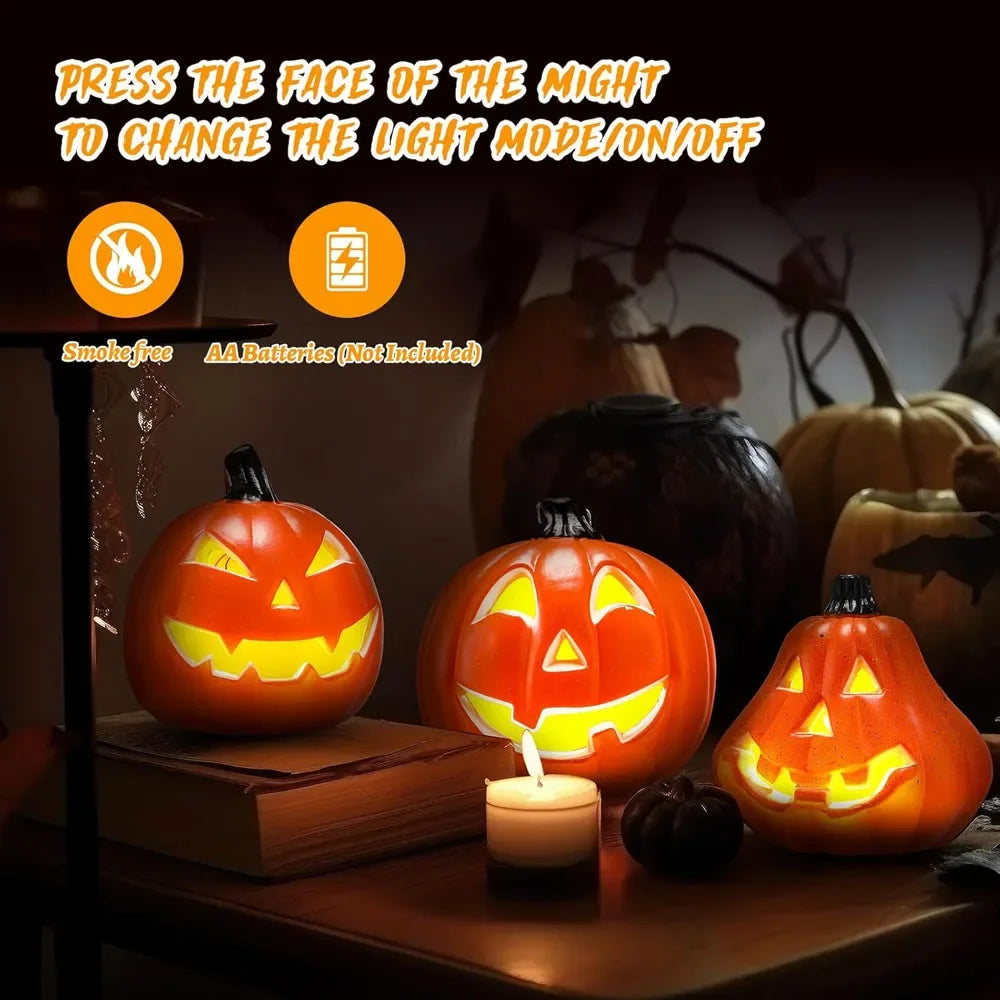 Halloween LED Kürbislampen – Festliche Deko – Veranda