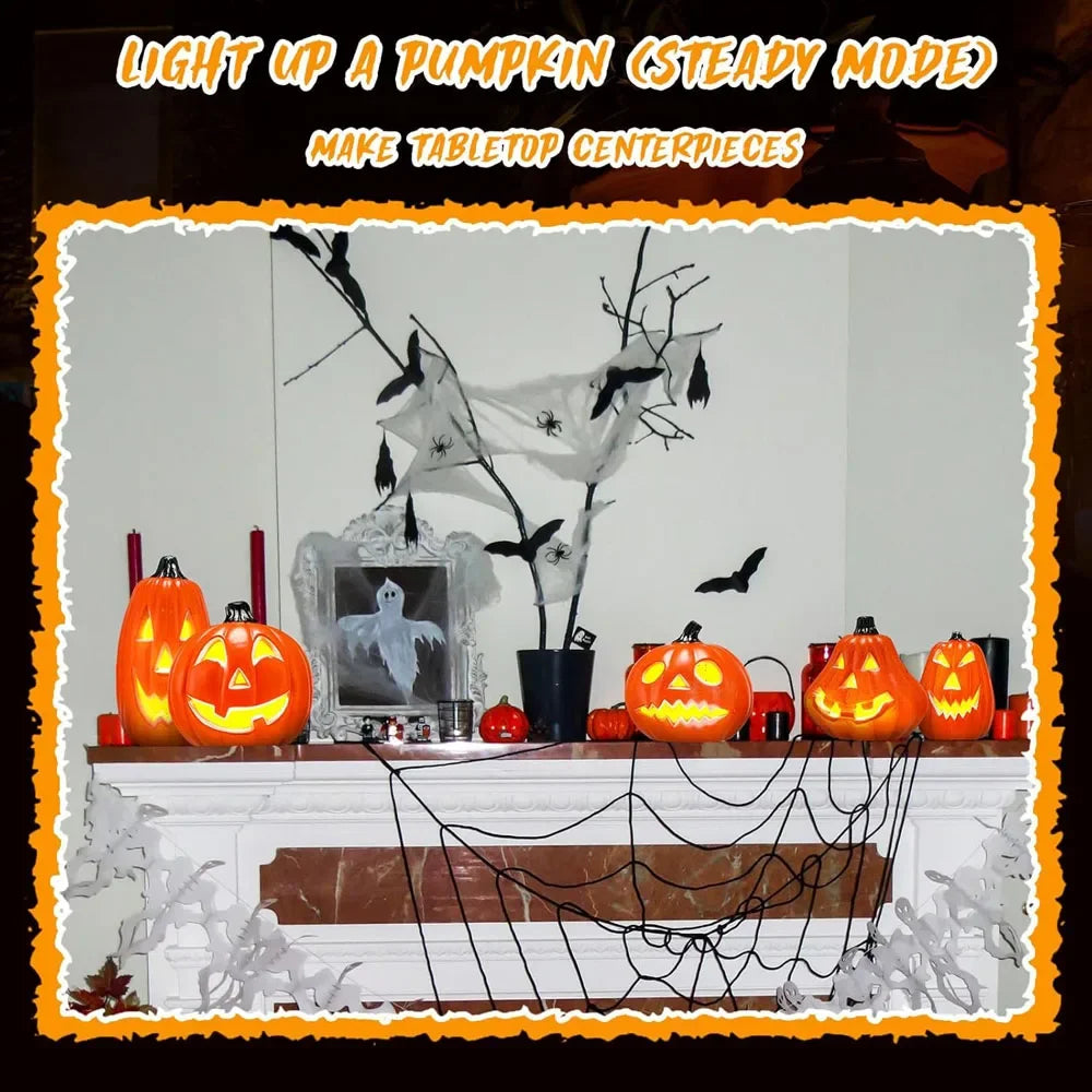 Halloween LED Kürbislampen – Festliche Deko – Veranda