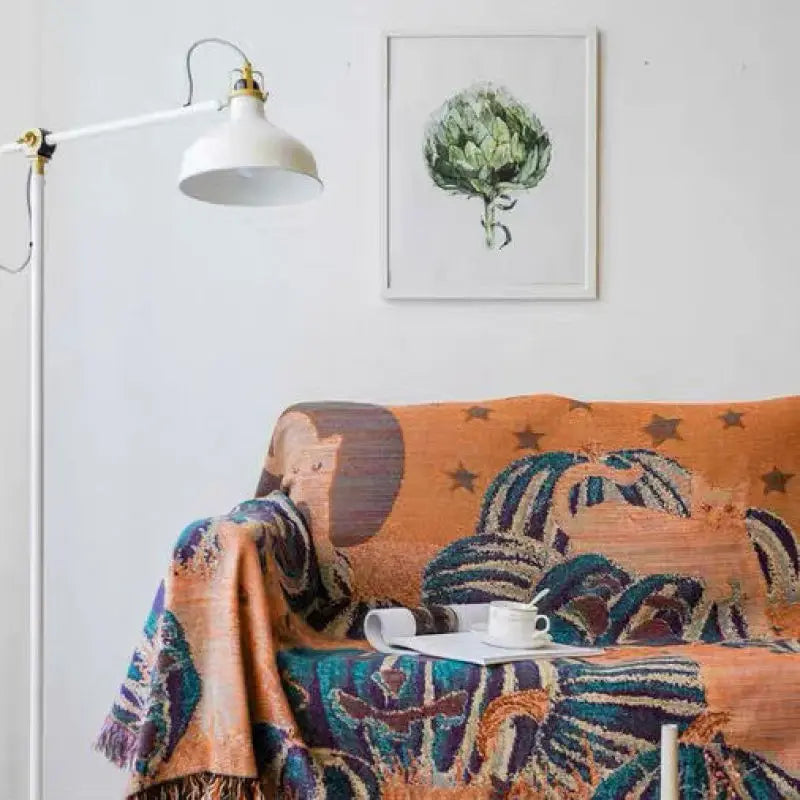 Halloween Schwarze Katze Decke – Gewebt Texturiert 160x220cm