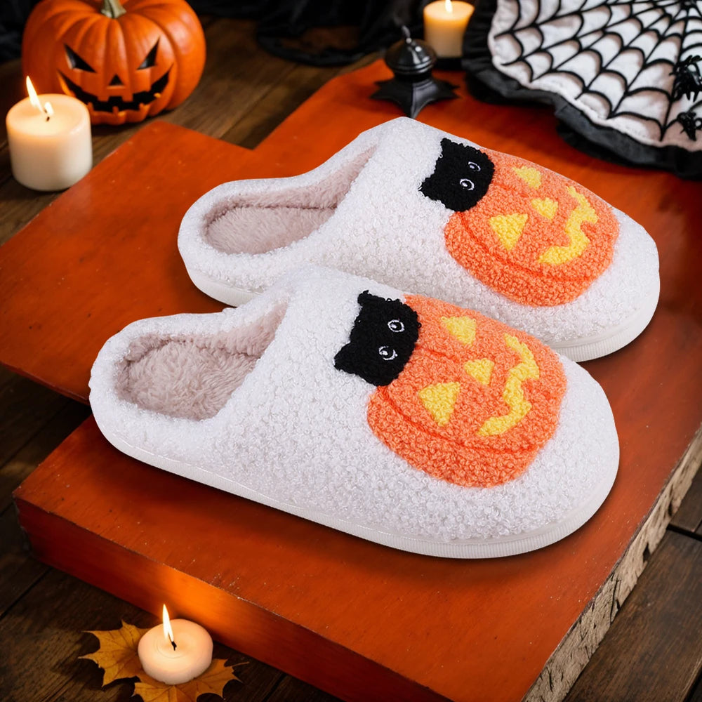 Halloween Slippers – Kuscheliges Katzen-Design – Wärme Innen