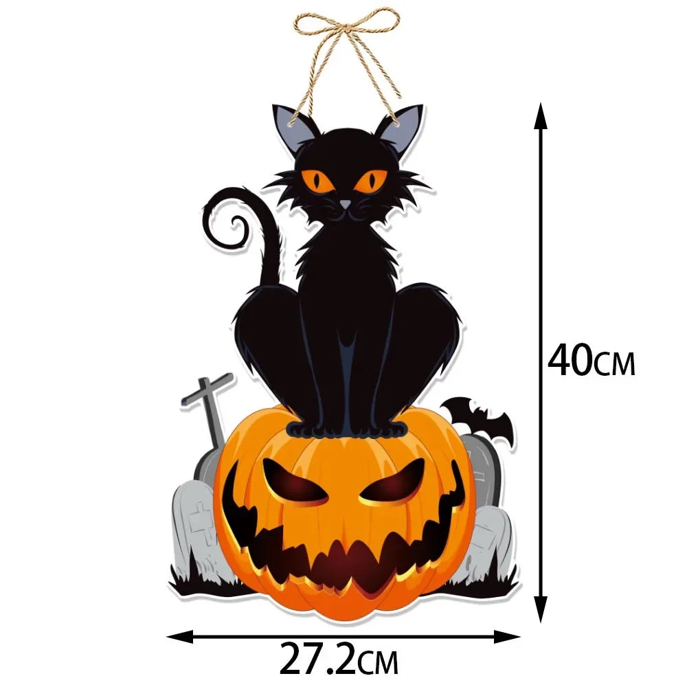 Halloween Türanhänger – Papierdeko – Charmanter Festlicher Touch