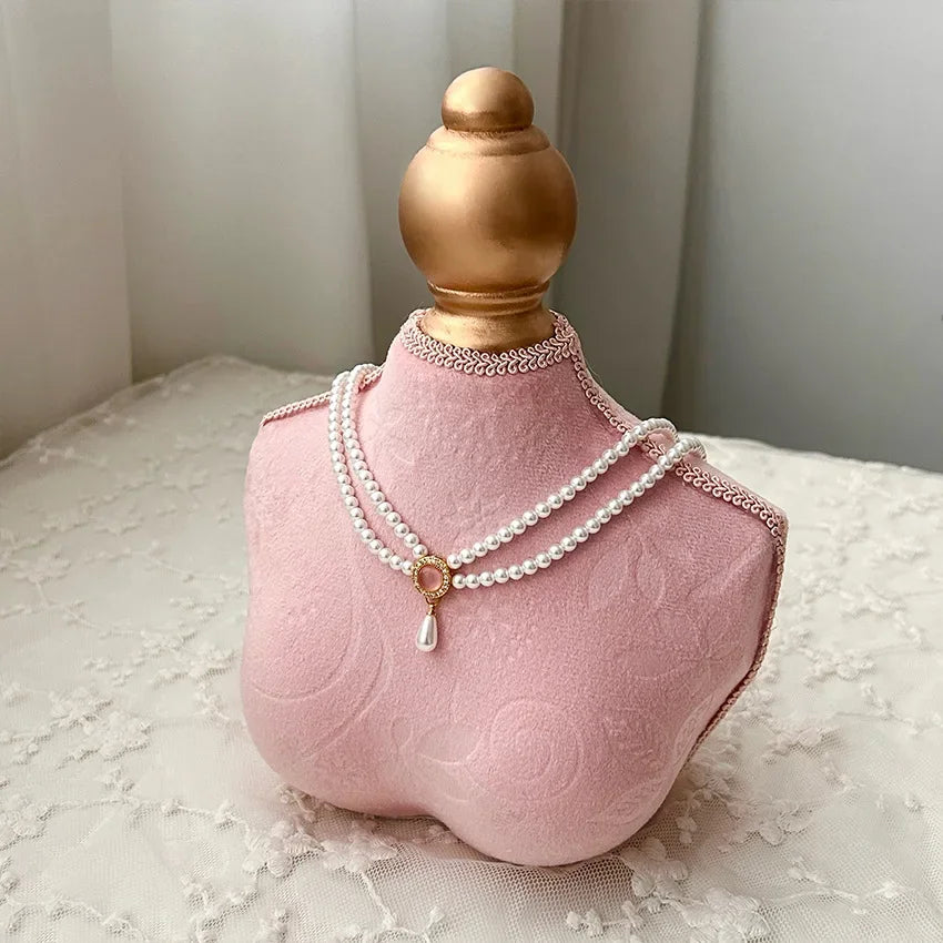 Halsketten Display Ständer – Samt Design – Für Schmuckaufbewahrung