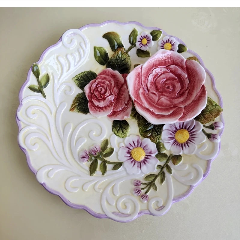 Handbemalte Keramiktasse – Europäischer Stil – 270ml