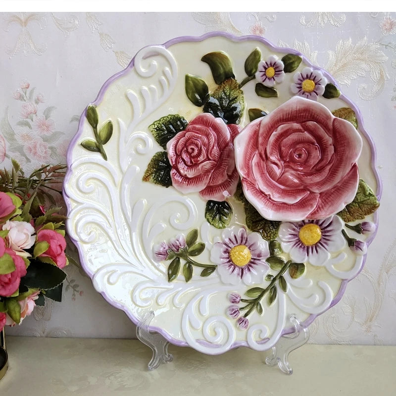 Handbemalte Keramiktasse – Europäischer Stil – 270ml