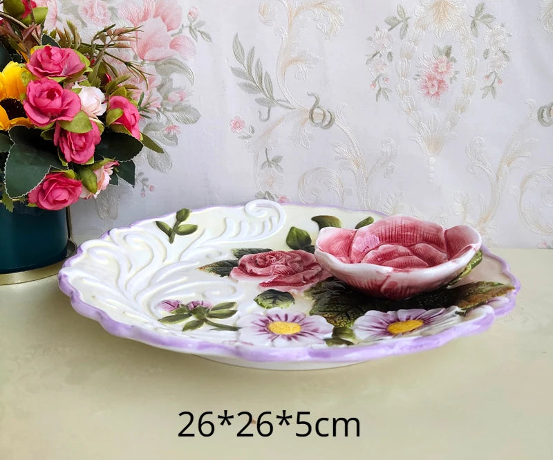 Handbemalte Keramiktasse – Europäischer Stil – 270ml