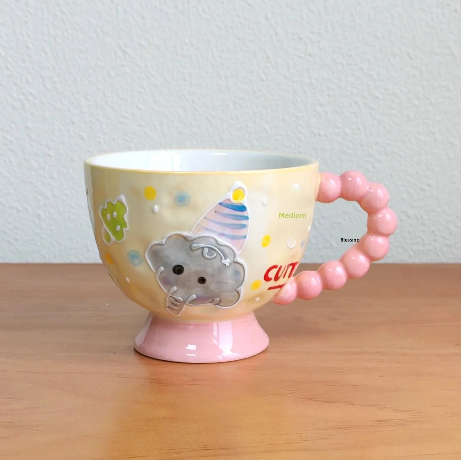 Handbemalte Keramiktassen – 430ml – Frühstücksgenuss