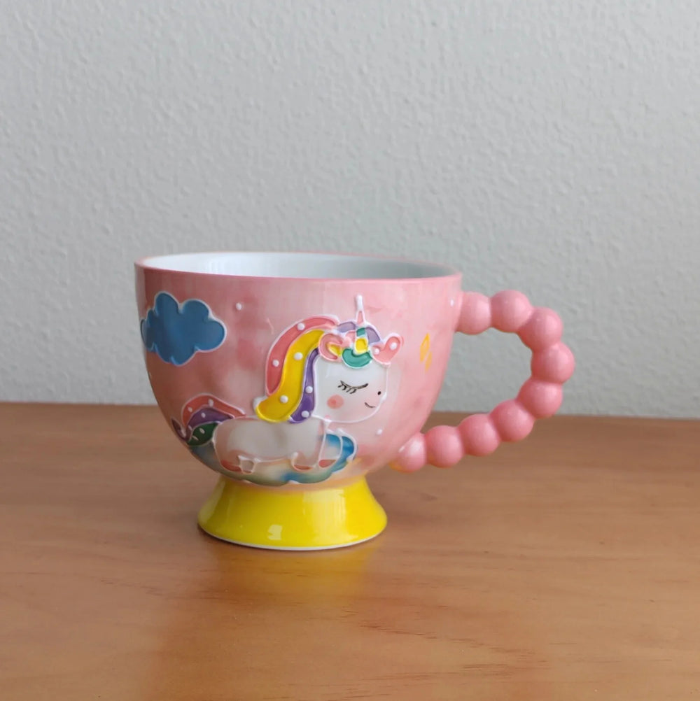 Handbemalte Keramiktassen – 430ml – Frühstücksgenuss