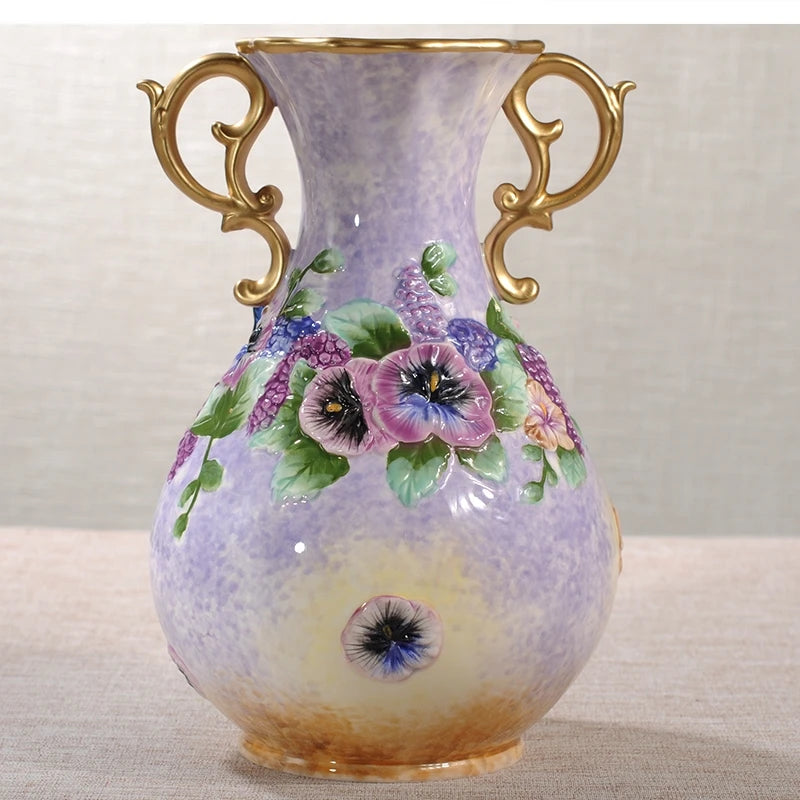 Handbemalte Vase – Moderne Keramik – 19.6x18x27.8