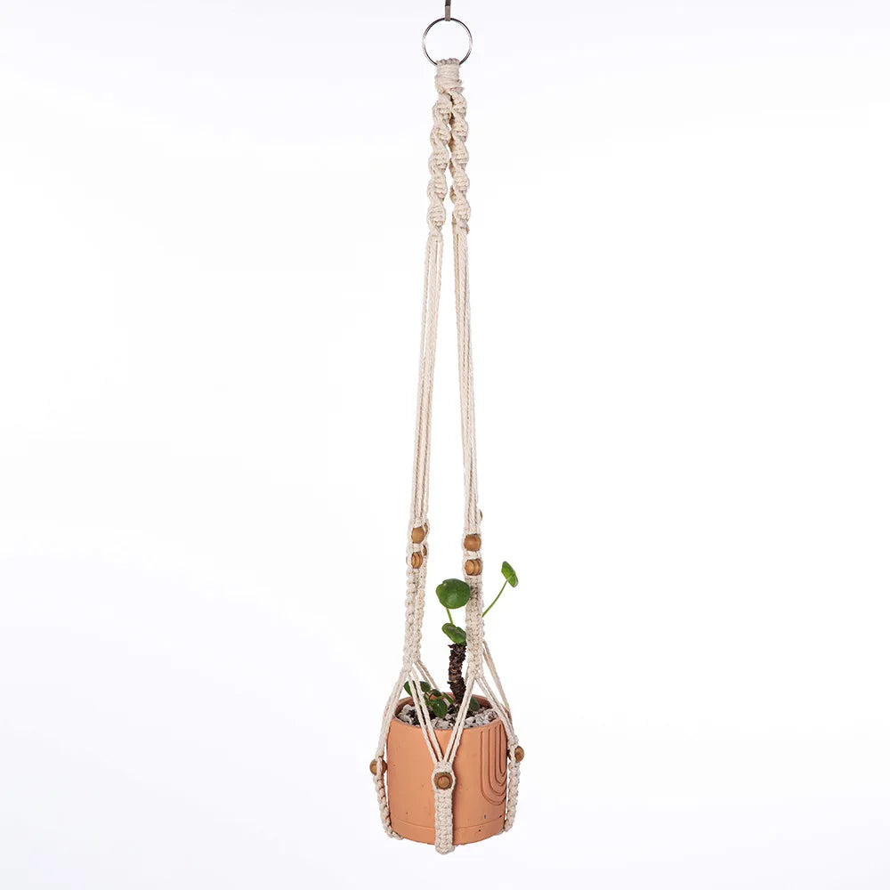Handgemachter Pflanzenhänger – Boho Makramee Design – Innenbereich