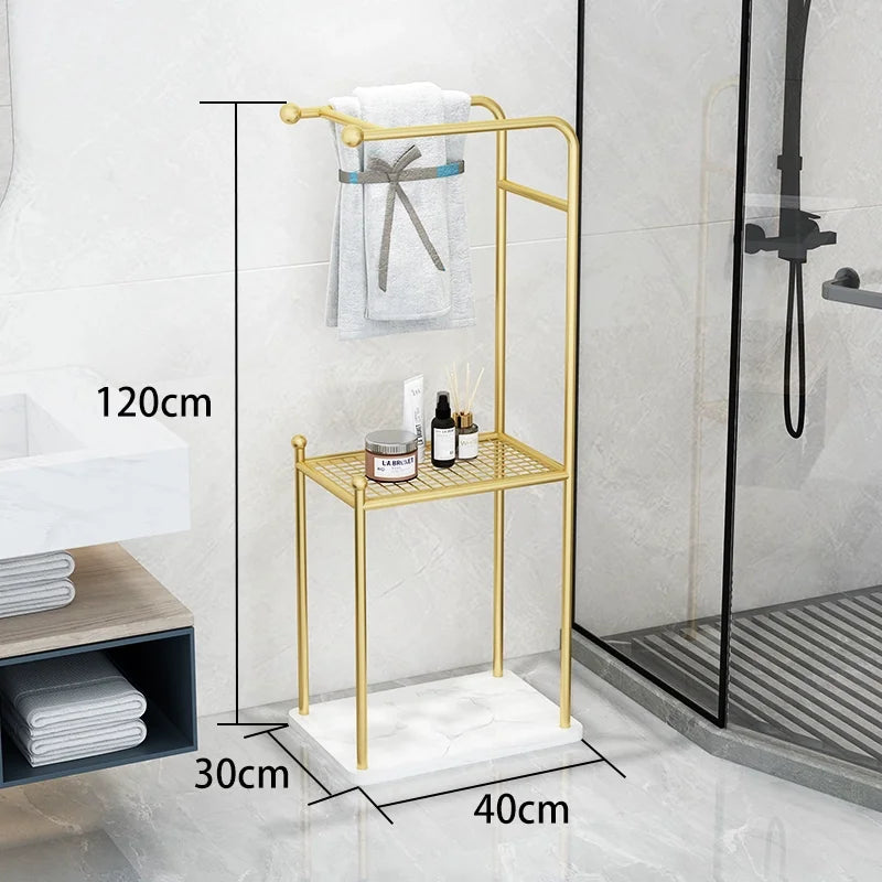 Handtuchhalter Regal – Leichter Luxus Metall