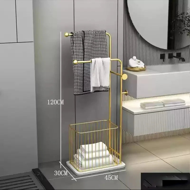 Handtuchhalter Regal – Leichter Luxus Metall