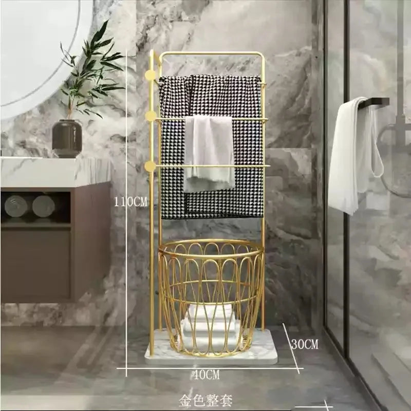 Handtuchhalter Regal – Leichter Luxus Metall