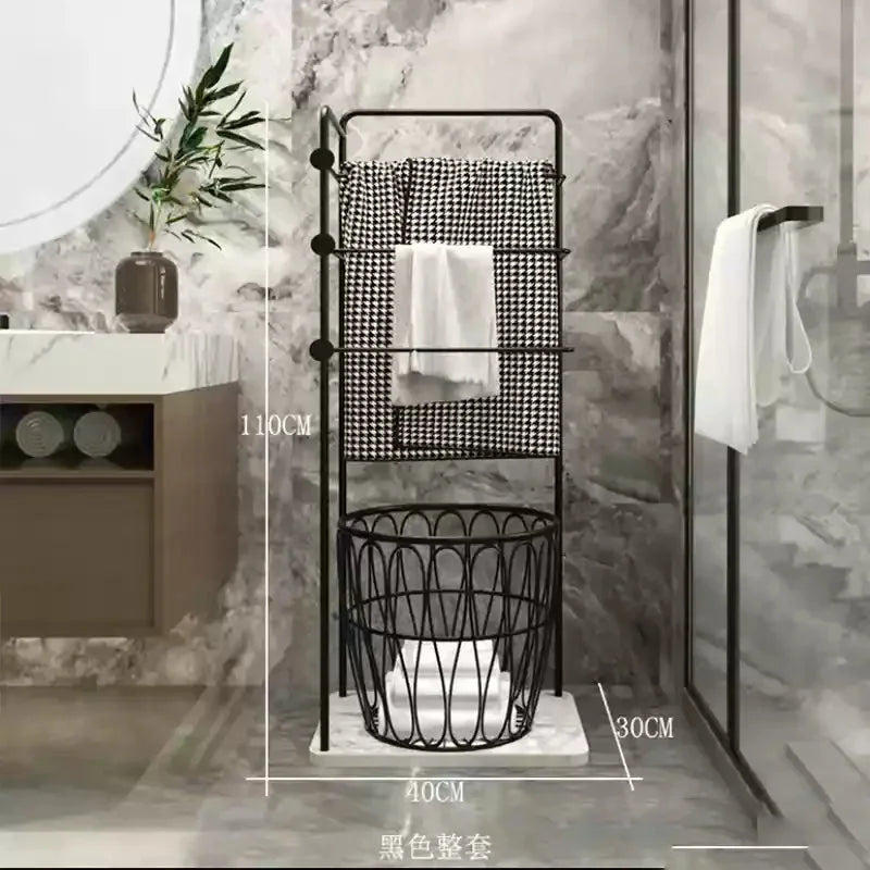 Handtuchhalter Regal – Leichter Luxus Metall