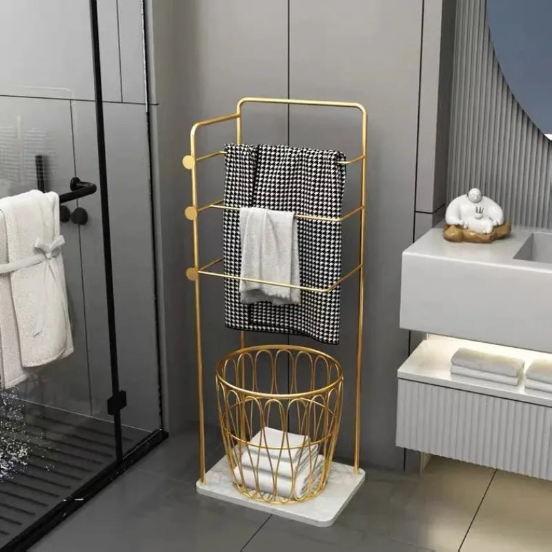 Handtuchhalter Regal – Leichter Luxus Metall