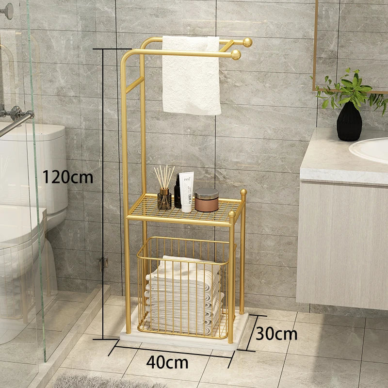 Handtuchhalter Regal – Leichter Luxus Metall