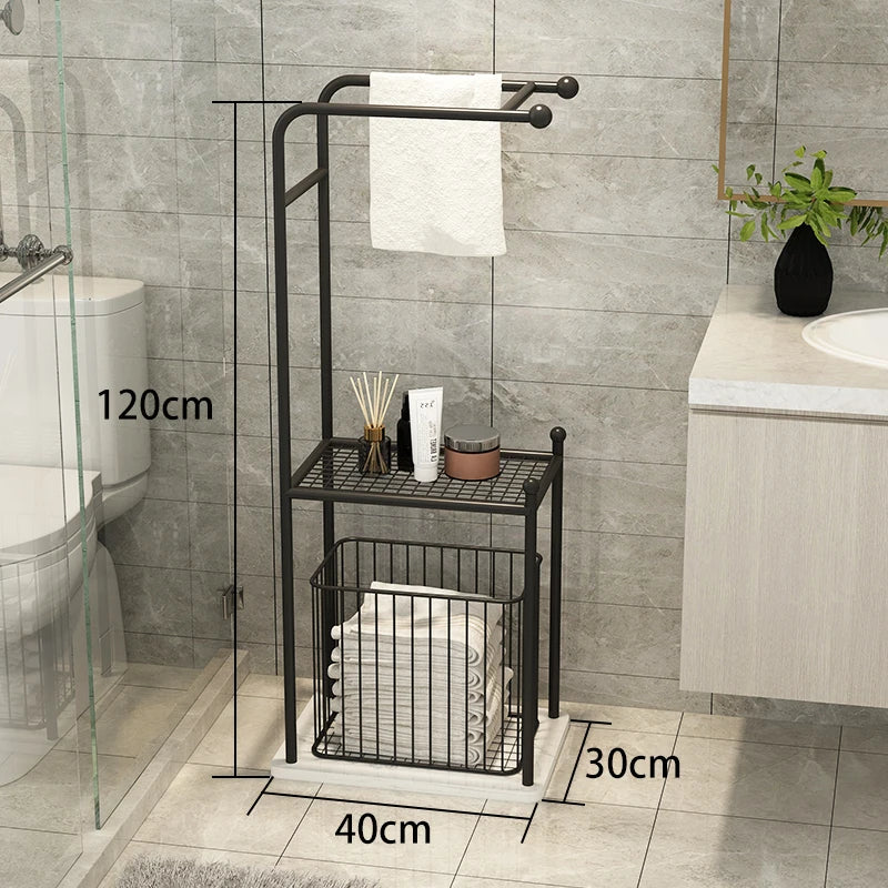 Handtuchhalter Regal – Leichter Luxus Metall