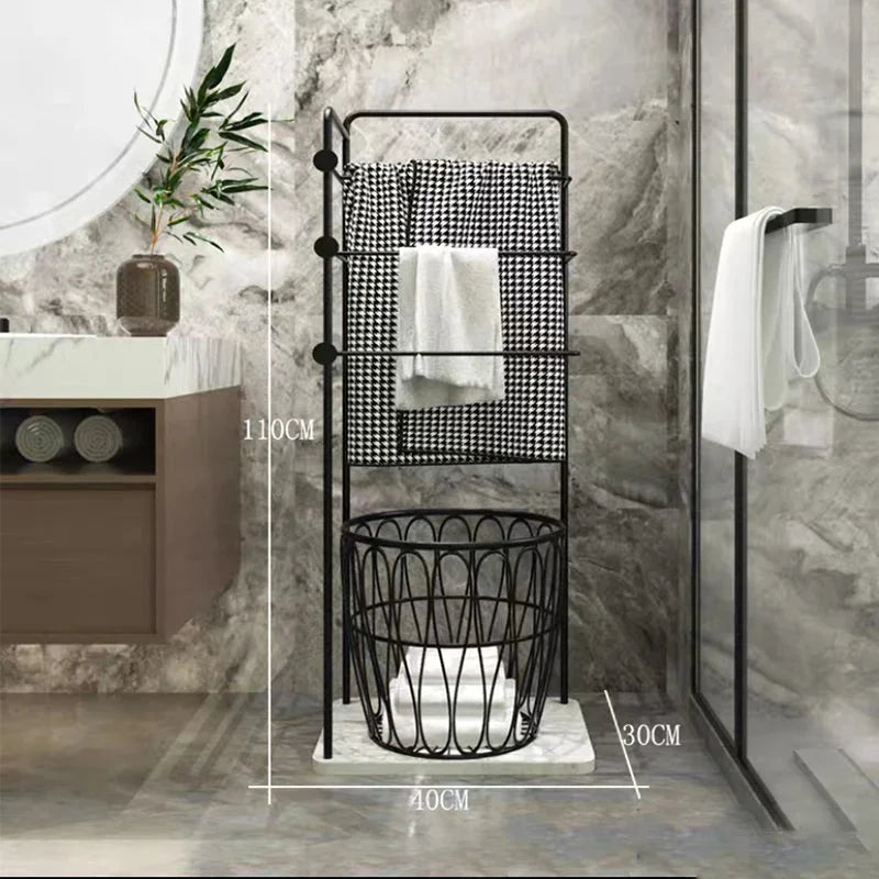 Handtuchhalter Regal – Leichter Luxus Metall