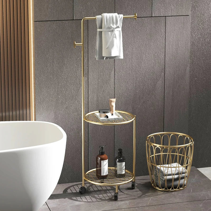 Handtuchhalter Regal – Leichter Luxus Metall