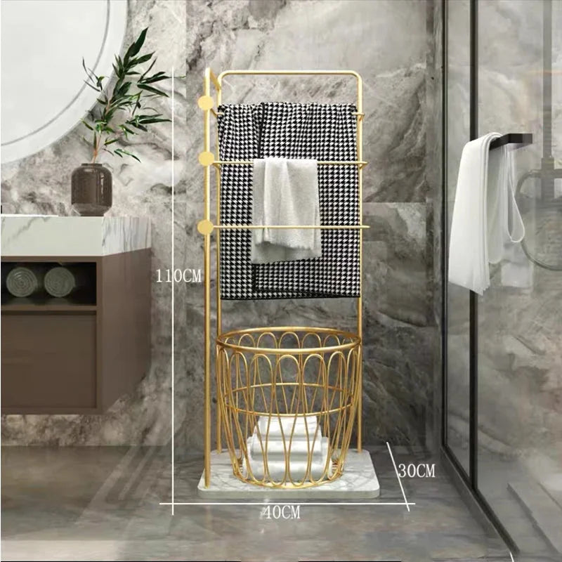 Handtuchhalter Regal – Leichter Luxus Metall