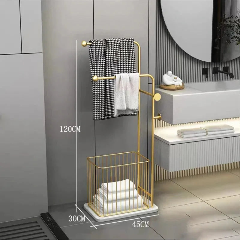 Handtuchhalter Regal – Leichter Luxus Metall