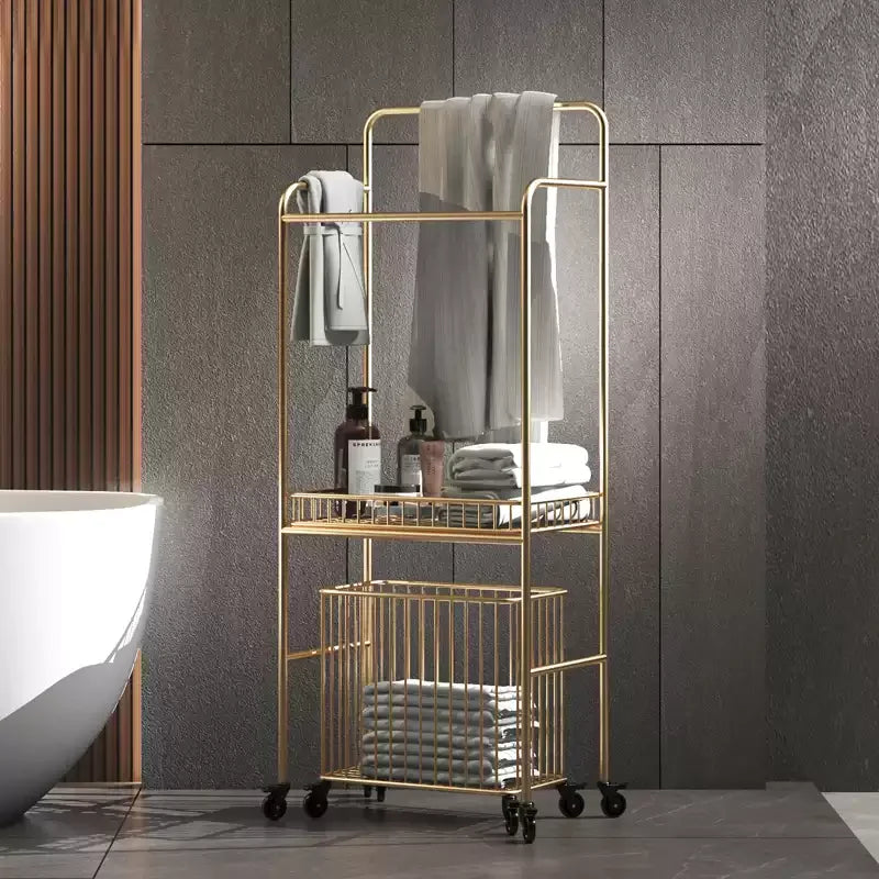 Handtuchhalter Regal – Leichter Luxus Metall