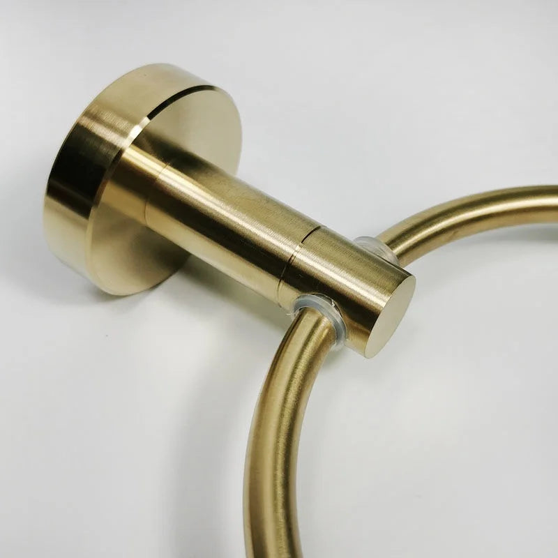 Handtuchring – Gebürstetes Gold Edelstahl – Wandmontage