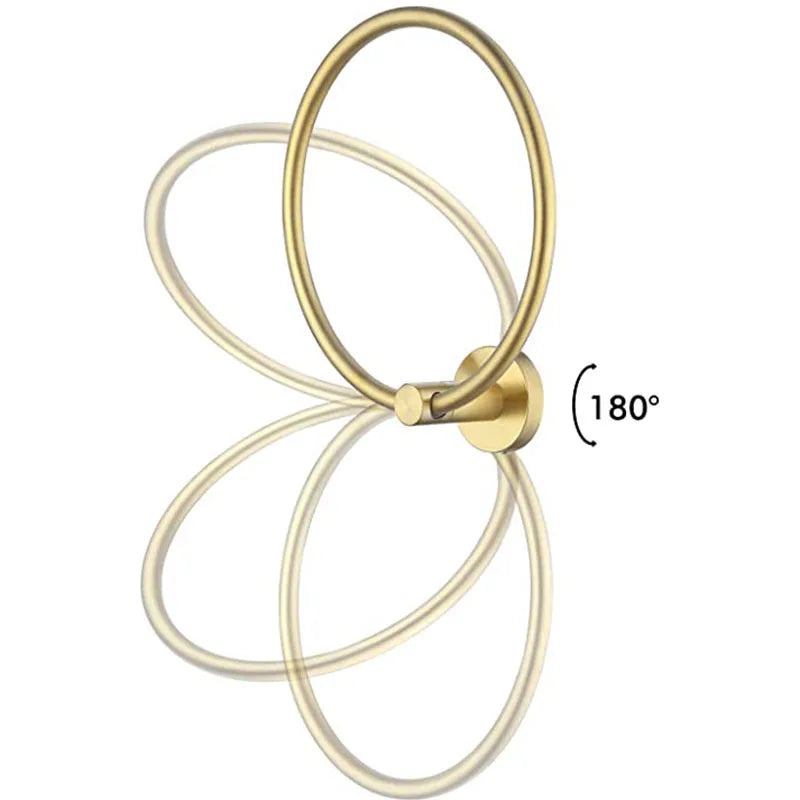 Handtuchring – Gebürstetes Gold Edelstahl – Wandmontage