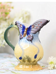 Hängende Keramikvase – Pastoralstil – Organisches Material