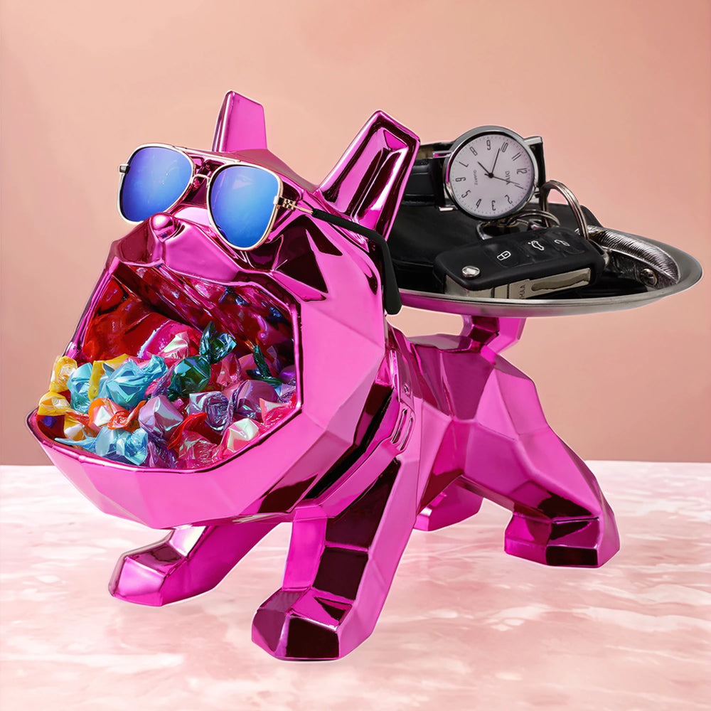 Harz Bulldogge Skulptur – Moderne Kunst Lagerung