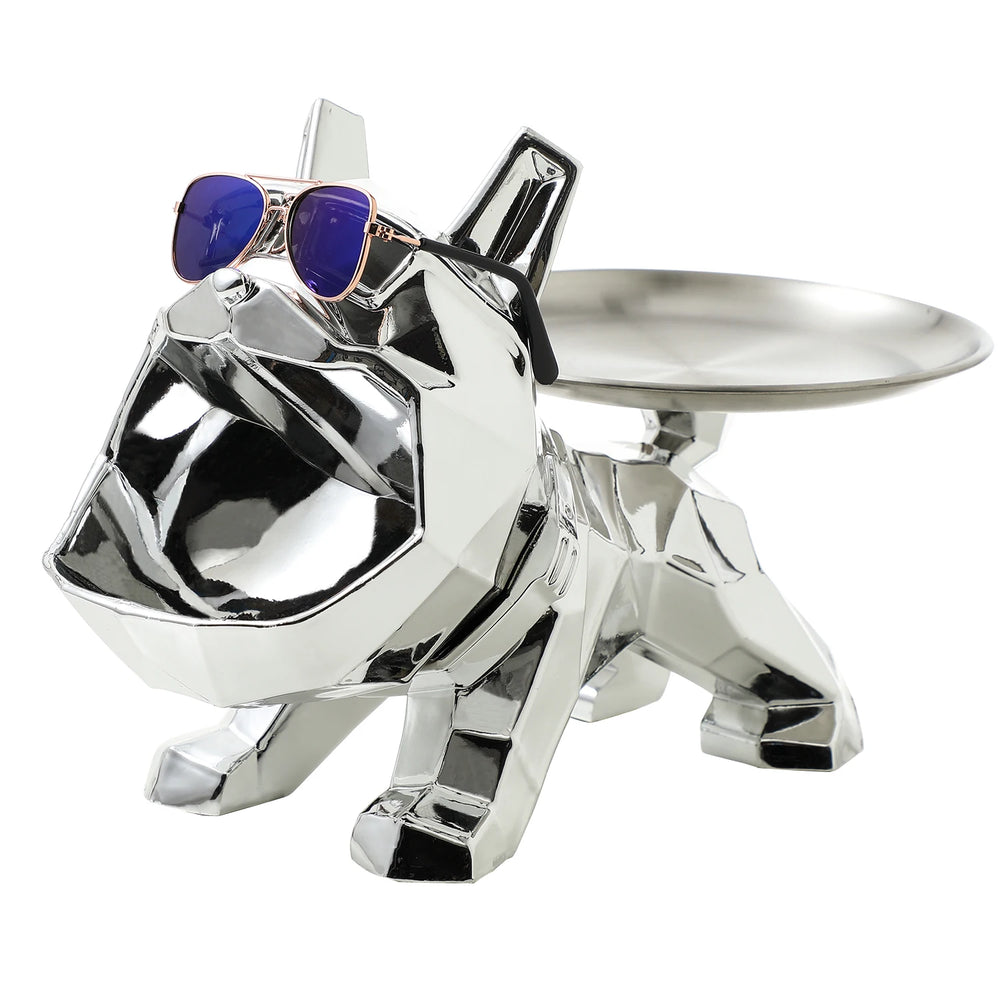 Harz Bulldogge Skulptur – Moderne Kunst Lagerung