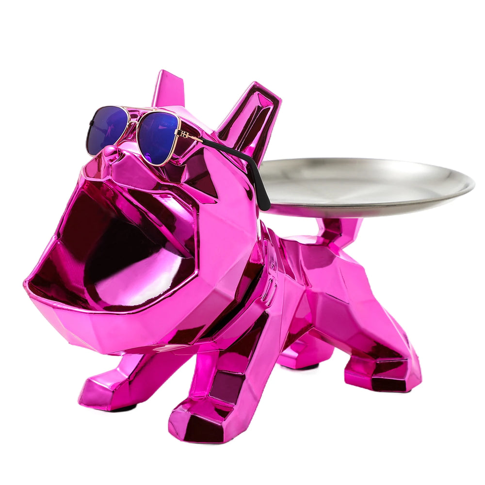 Harz Bulldogge Skulptur – Moderne Kunst Lagerung