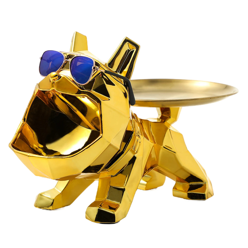 Harz Bulldogge Skulptur – Moderne Kunst Lagerung