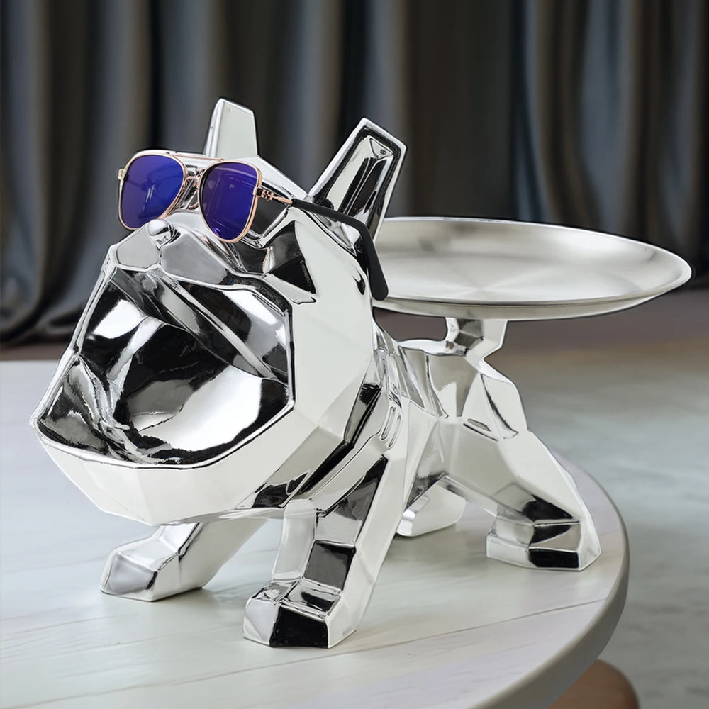 Harz Bulldogge Skulptur – Moderne Kunst Lagerung