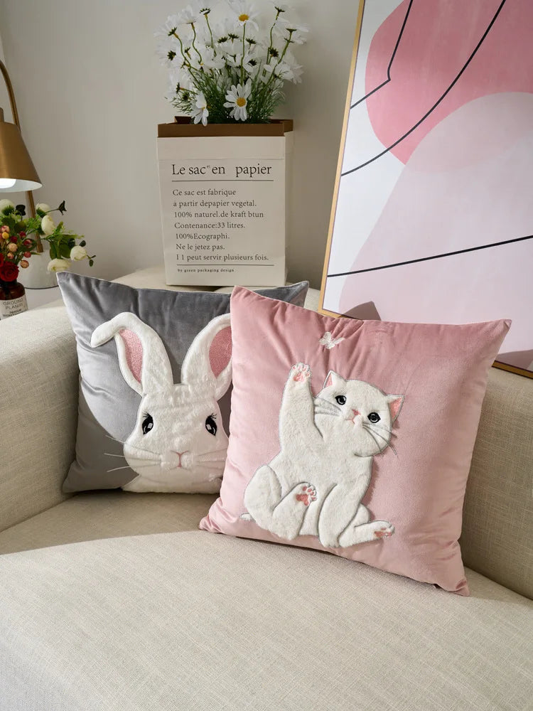 Hasenkissen – Samt Plüsch – 45x45CM