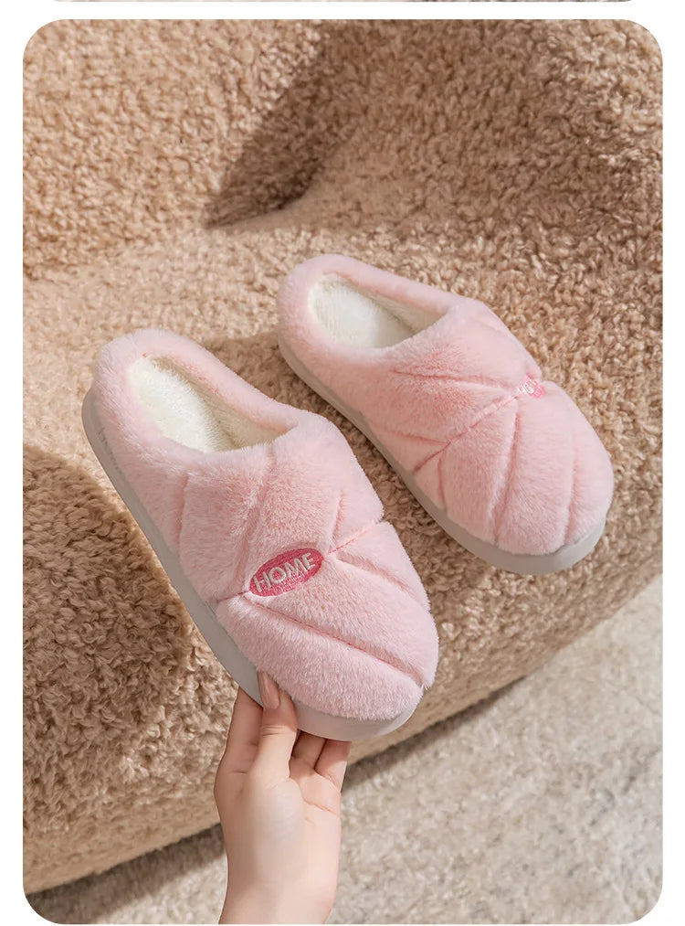 Unisex Flanell Hausschuh in rosa aus Baumwolle, Schuhgrösse 36-37